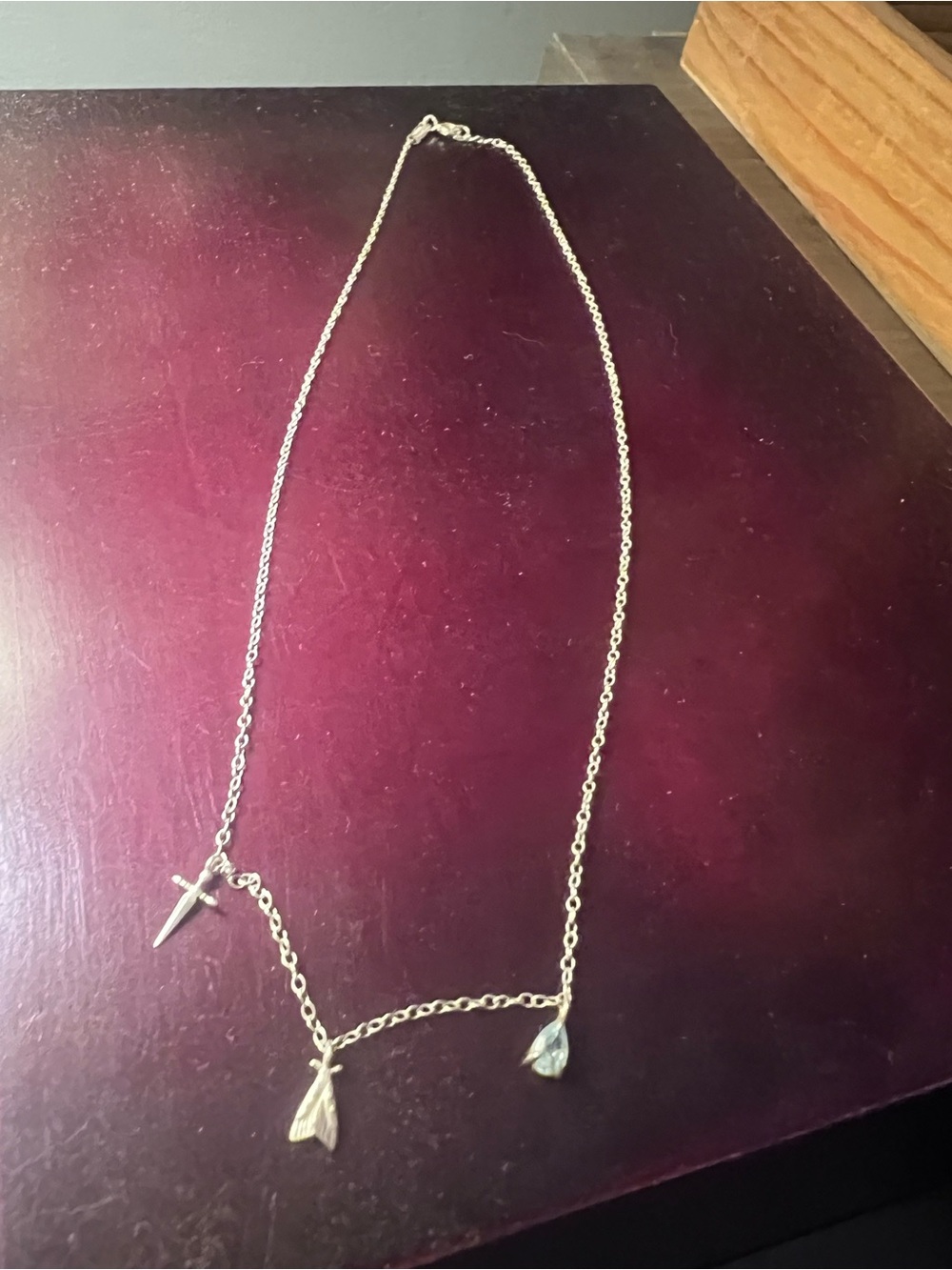 Catbird Clairo Three Charm Necklace 16”